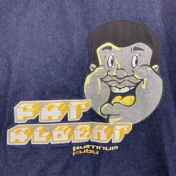 FUBU Platinum Fat Albert Trucket Denim Jacket Men’s XL Y2K vintage - Picture 2 of 11